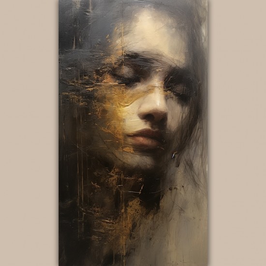 Vintage woman - Πίνακας σε καμβά Κάδρα / Καμβάδες