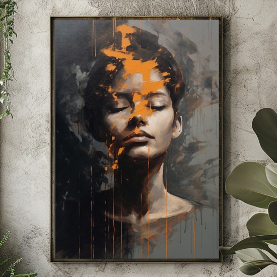 Woman who is a shadow - Πίνακας σε καμβά