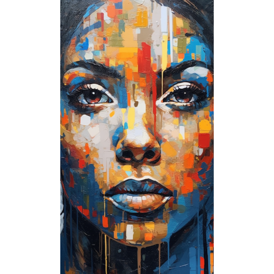 Womans face 2 - Πίνακας σε καμβά