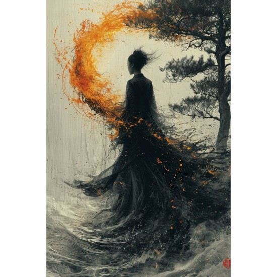 Warrior geisa - Πίνακας σε καμβά - Πίνακας σε καμβά Κάδρα / Καμβάδες