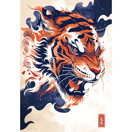 Year of the tiger - Πίνακας σε καμβά