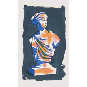 Μπλε προτομή - Πίνακας σε καμβά Μπλε προτομή - Πίνακας σε καμβά