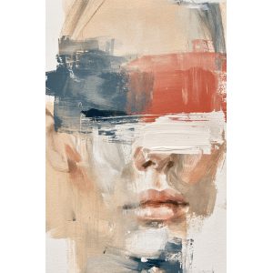 Πρόσωπο σε πινελιές - Πίνακας σε καμβά Πρόσωπο σε πινελιές - Πίνακας σε καμβά