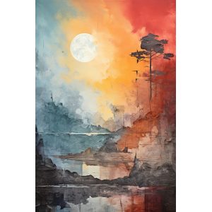 Abstract painting landscape - Πίνακας σε καμβά