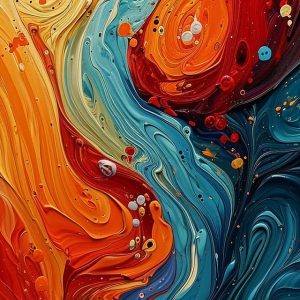 Abstract river - Πίνακας σε καμβά