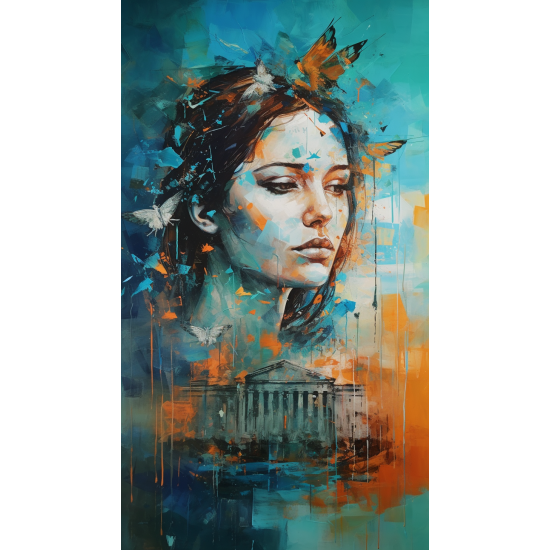 Ancient Greece - Πίνακας σε καμβά