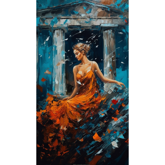 Ancient woman - Πίνακας σε καμβά Κάδρα / Καμβάδες