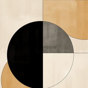 Black and brown - Πίνακας σε καμβά
