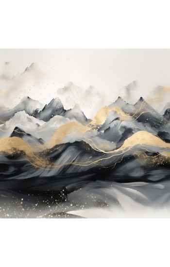 Black mountains - Πίνακας σε καμβά