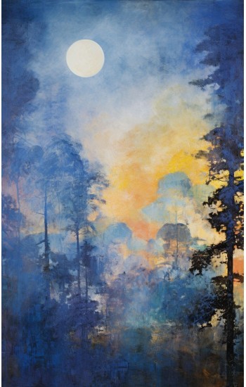 Blue forest - Πίνακας σε καμβά