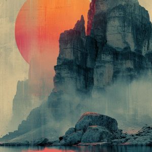 Chinese landscape 2 - Πίνακας σε καμβά
