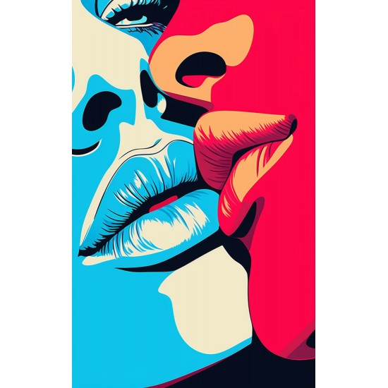 Close up of two - Πίνακας σε καμβά