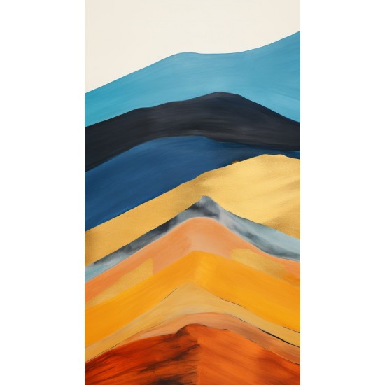 Colorful mountain - Πίνακας σε καμβά