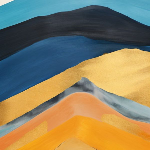 Colorful mountain - Πίνακας σε καμβά