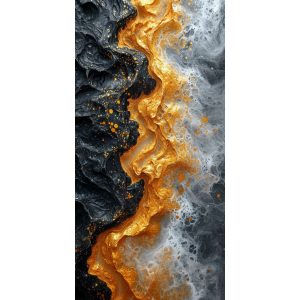 Gold river 2 - Πίνακας σε καμβά