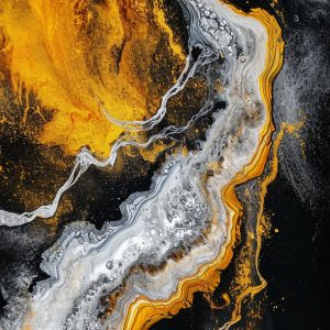 Gold river - Πίνακας σε καμβά