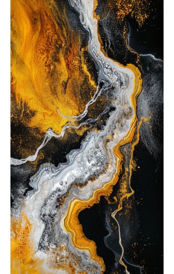 Gold river - Πίνακας σε καμβά