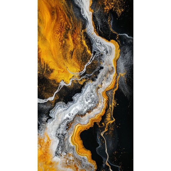 Gold river - Πίνακας σε καμβά