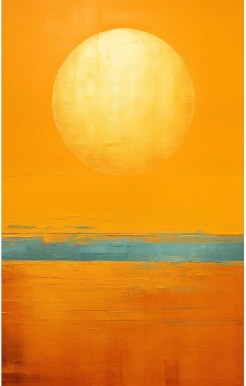 Gold sunrise - Πίνακας σε καμβά