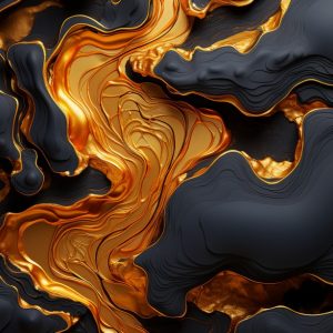 Golden lava - Πίνακας σε καμβά Golden lava - Πίνακας σε καμβά