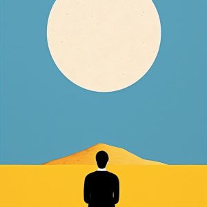Man sitting - Πίνακας σε καμβά Man sitting - Πίνακας σε καμβά