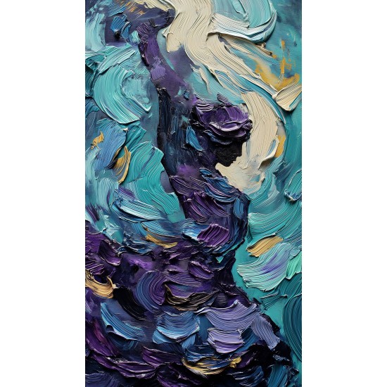 Purple figure - Πίνακας σε καμβά