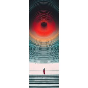 Red sun - Πίνακας σε καμβά