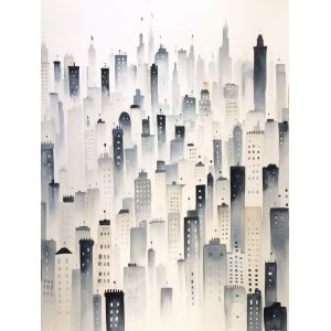 Skyscrapers - Πίνακας σε καμβά