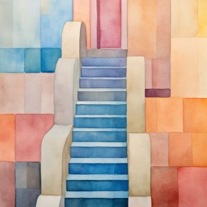 Stairs art - Πίνακας σε καμβά