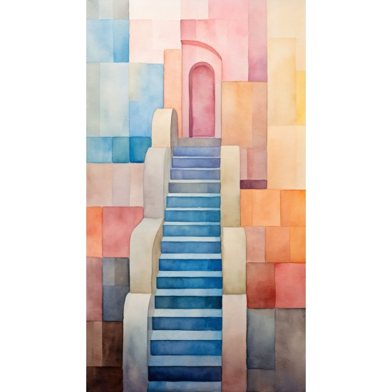 Stairs art - Πίνακας σε καμβά Κάδρα / Καμβάδες