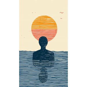 Swimming - Πίνακας σε καμβά