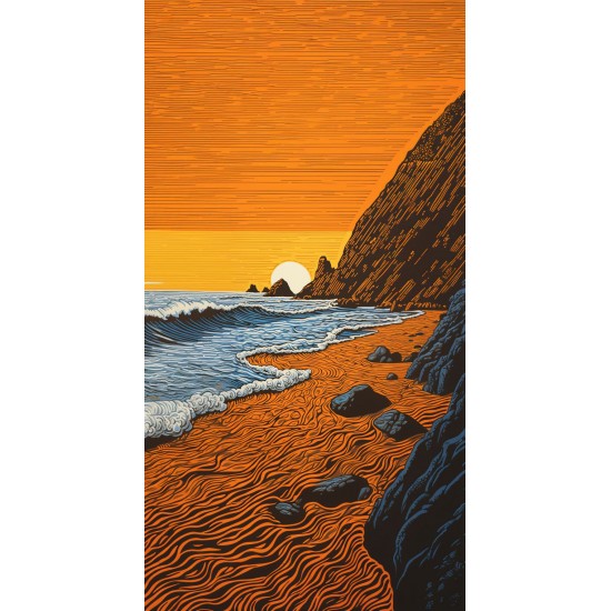 The beach - Πίνακας σε καμβά