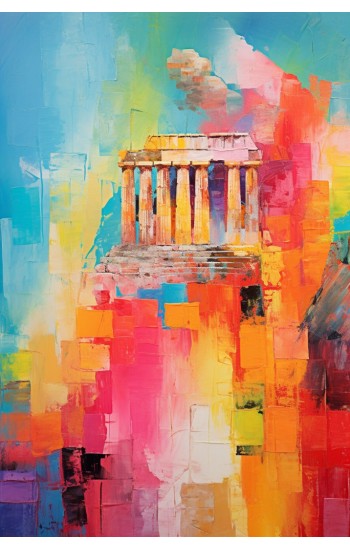 The parthenon of Greece - Πίνακας σε καμβά