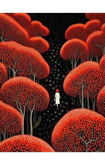 Walking beside trees - Πίνακας σε καμβά