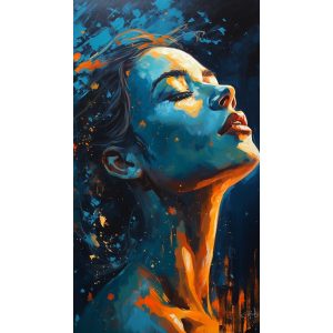 Woman on fire - Πίνακας σε καμβά