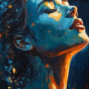 Woman on fire - Πίνακας σε καμβά