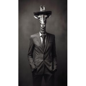 Elegant giraffe - Πίνακας σε καμβά