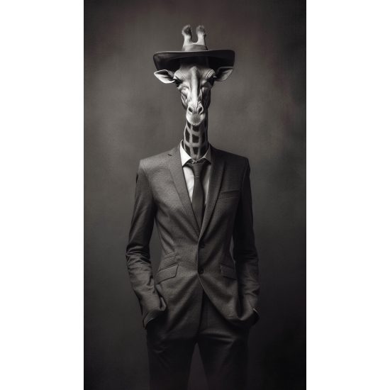 Elegant giraffe - Πίνακας σε καμβά