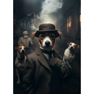 Jack Russell - Mafia animals - Πίνακας σε καμβά