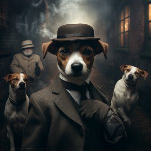 Jack Russell - Mafia animals - Πίνακας σε καμβά