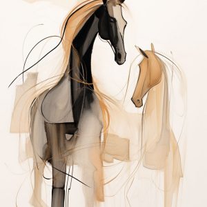 Abstract horses - Πίνακας σε καμβά Abstract horses - Πίνακας σε καμβά