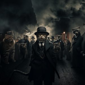 Cat v2 - Mafia animals - Πίνακας σε καμβά