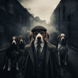 Beagle - Mafia animals - Πίνακας σε καμβά
