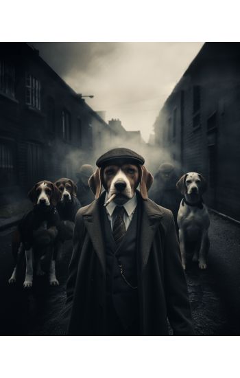 Beagle - Mafia animals - Πίνακας σε καμβά