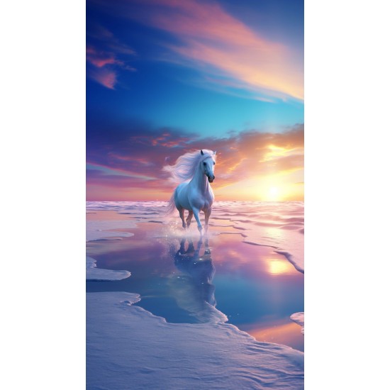 Arctic horse - Πίνακας σε καμβά - Πίνακας σε καμβά Κάδρα / Καμβάδες