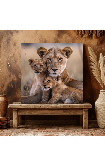 Baby lions - Πίνακας σε καμβά