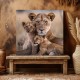 Baby lions - Πίνακας σε καμβά Κάδρα / Καμβάδες
