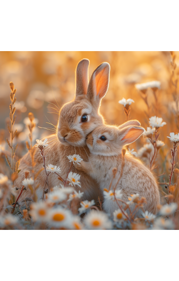 Baby rabbit - Πίνακας σε καμβά