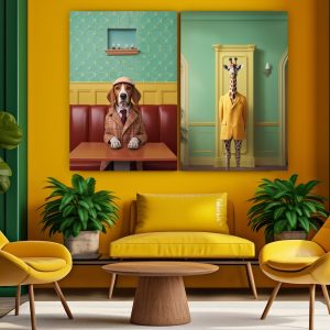 Beagle bar - Πίνακας σε καμβά