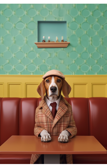 Beagle bar - Πίνακας σε καμβά